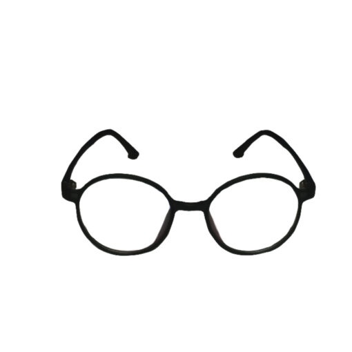 BLACK ROUND EYEGLASS