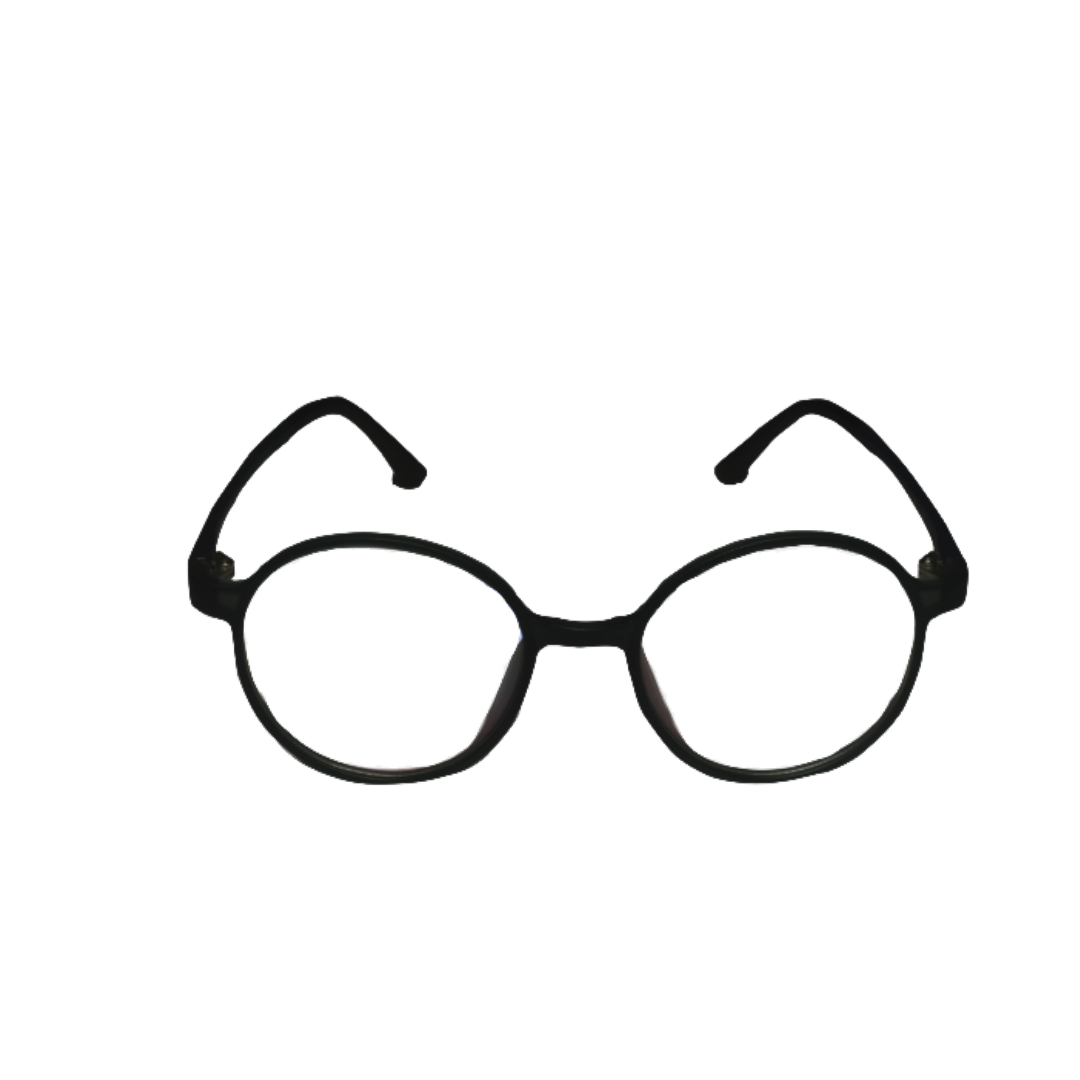 BLACK ROUND EYEGLASS