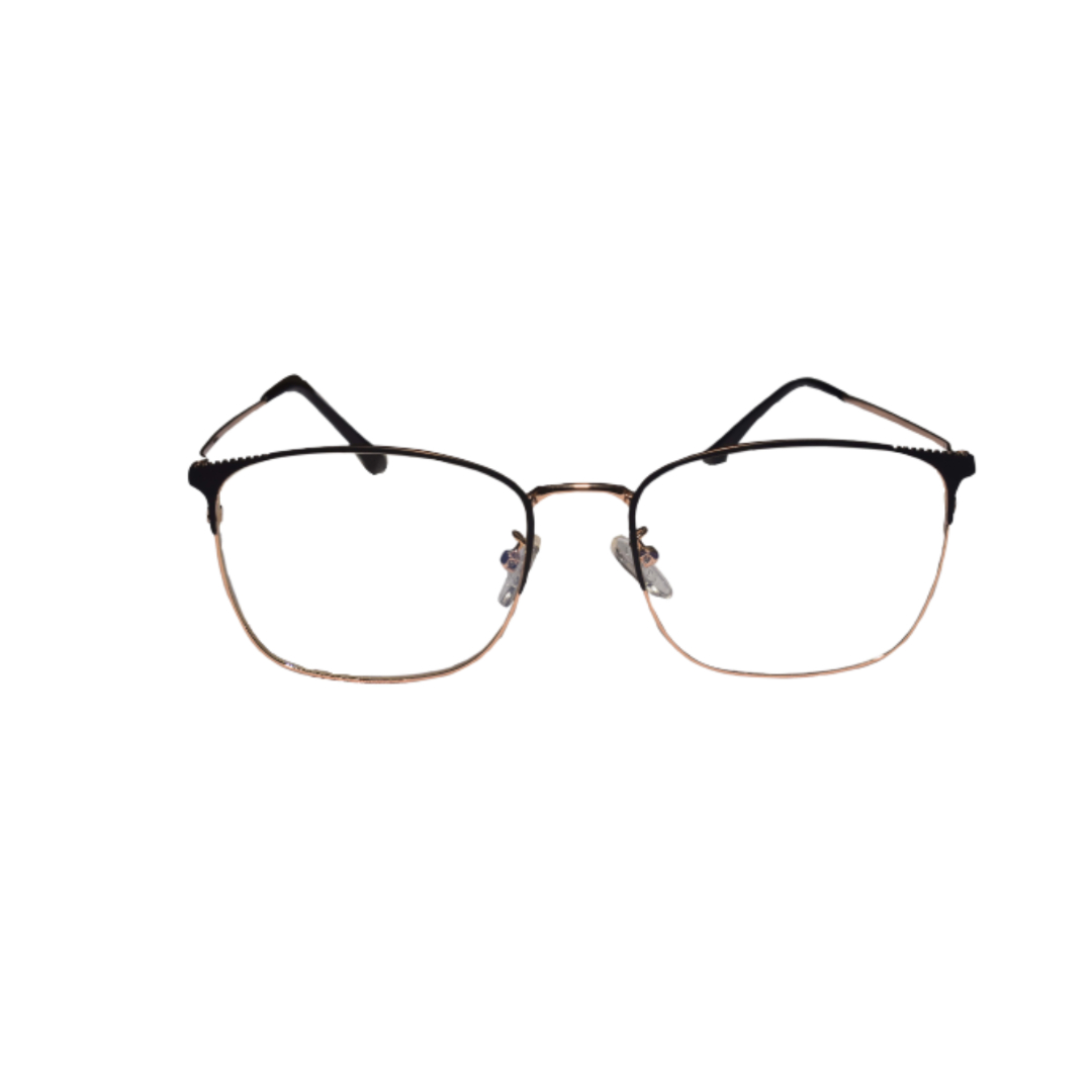 GOLDEN BLACK WAYFARER EYEGLASS