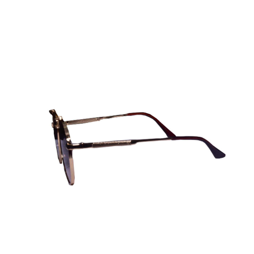 GOLDEN BLUE GRADIENT AVIATOR CL SUNGLASSES - Image 3