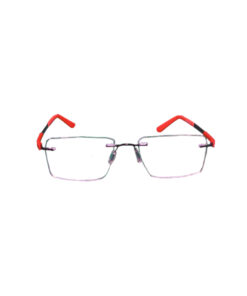 RIMLESS RED BLACK METAL 8004
