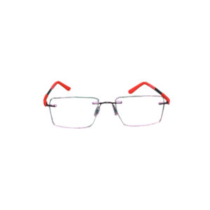 RIMLESS RED BLACK METAL 8004