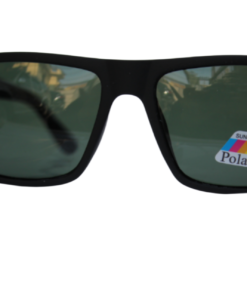 Black Rectangle Polarized  Sunglasses