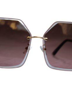 Golden Pink Gradient Butterfly Sunglasses