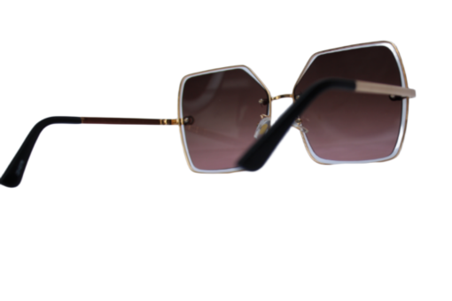 Golden Pink Gradient Butterfly Sunglasses - Image 3
