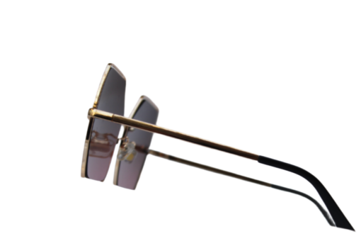 Golden Pink Gradient Butterfly Sunglasses - Image 2