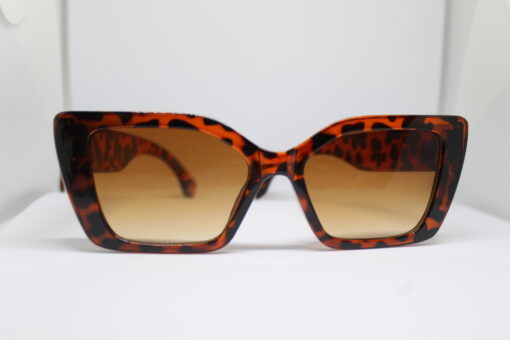 Rectangle Cat Eye Brown Tortoises  Sunglasses