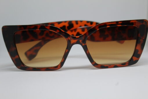 Rectangle Cat Eye Brown Tortoises  Sunglasses - Image 5
