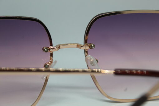 Golden Pink Gradient OverSize Sunglasses - Image 4